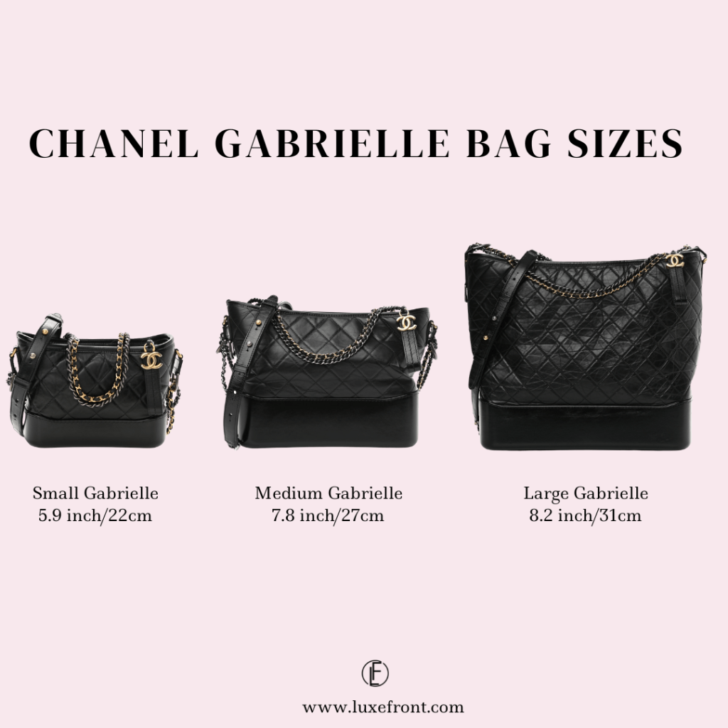 chanel gabrielle sizes review