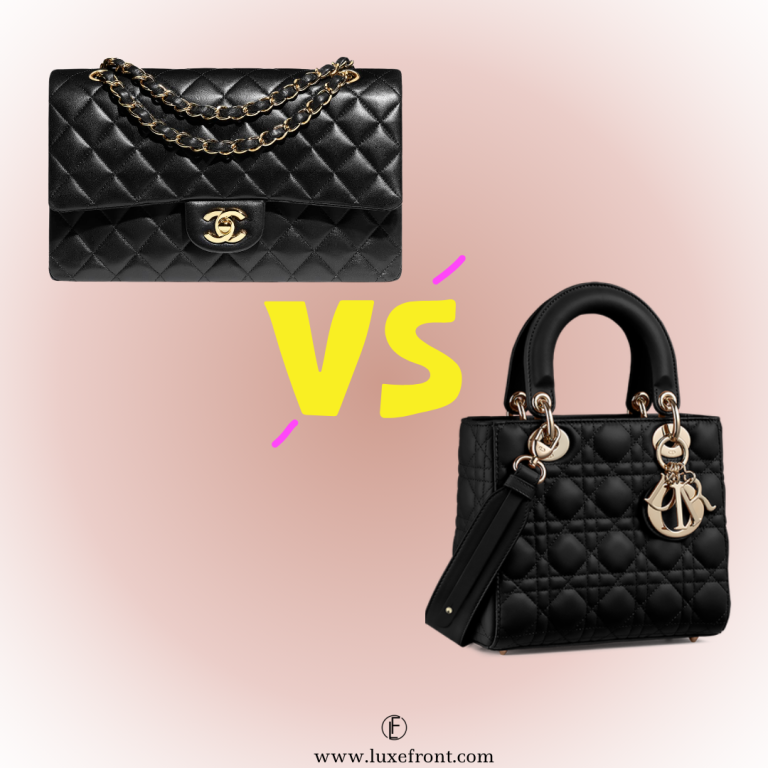 lady dior vs chanel flap